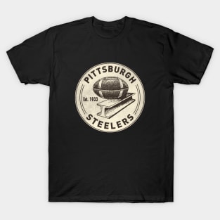 Vintage Pittsburgh Steelers 3 by Buck Tee T-Shirt